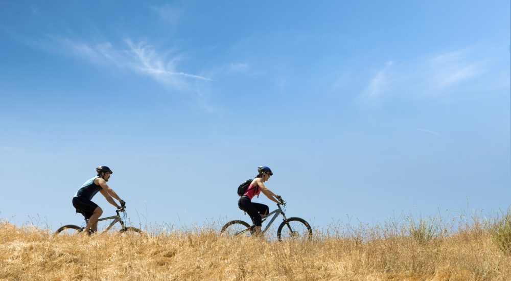 Couple Biking